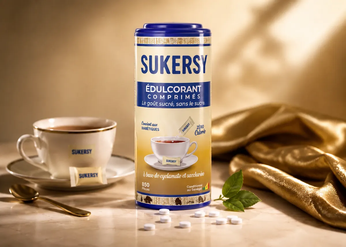 Édulcorant SUKERSY en comprimés au Sénégal